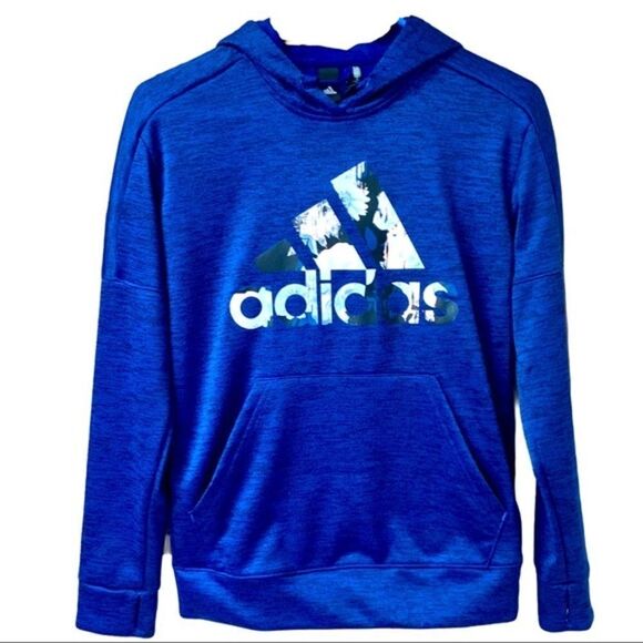 Adidas Bright Blue & Black SweatShirt - Picture 1 of 9